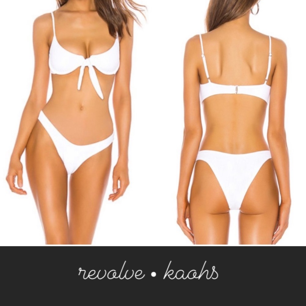 Kaohs • Revolve Shelby Bikini Bottom White NWOT • S